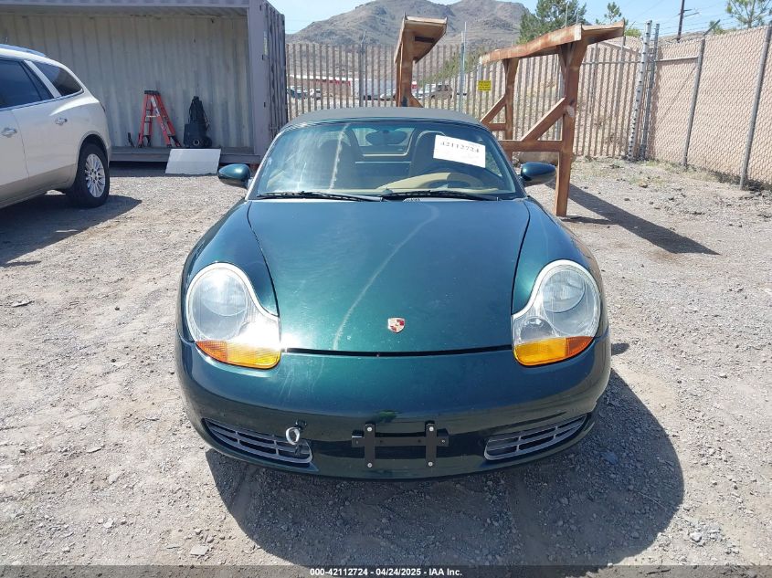 1999 Porsche Boxster VIN: WP0CA2986XU627495 Lot: 42112724