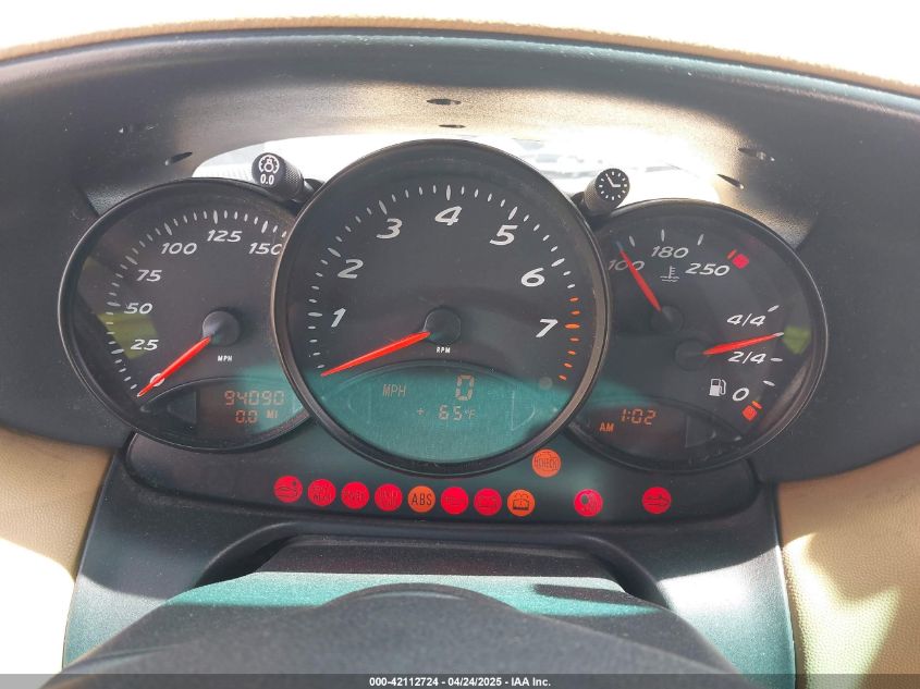 1999 Porsche Boxster VIN: WP0CA2986XU627495 Lot: 42112724