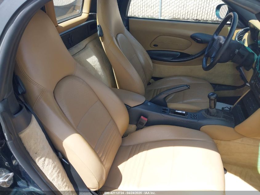 1999 Porsche Boxster VIN: WP0CA2986XU627495 Lot: 42112724