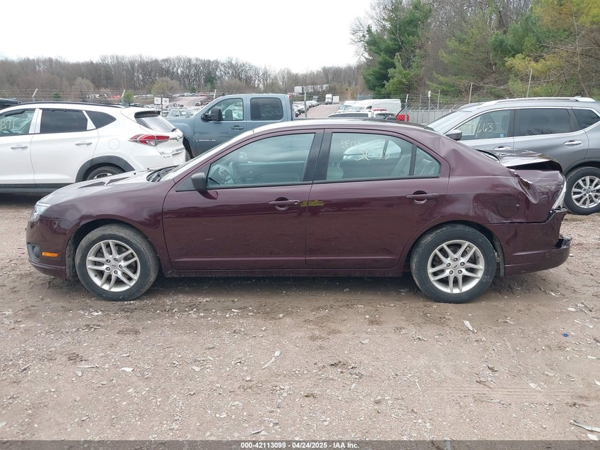 2012 FORD FUSION VIN: 3FAHP0GA7CR361149