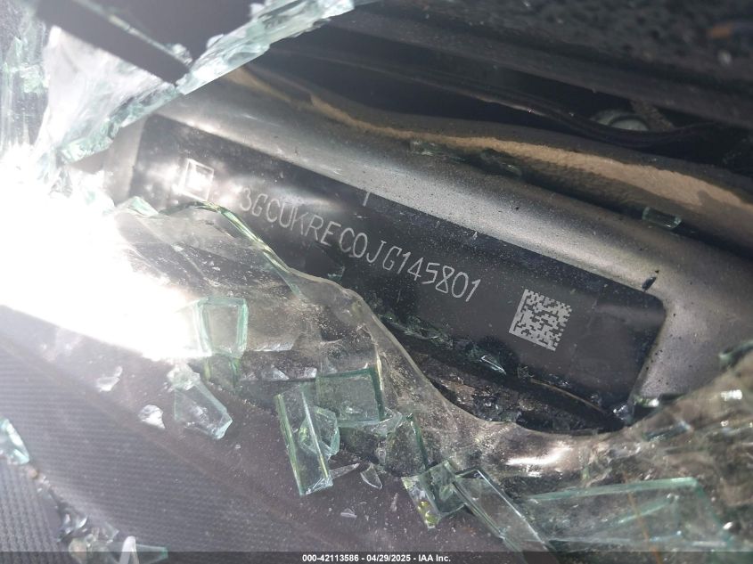 2018 Chevrolet Silverado 1500 2Lt VIN: 3GCUKREC0JG145801 Lot: 42113586
