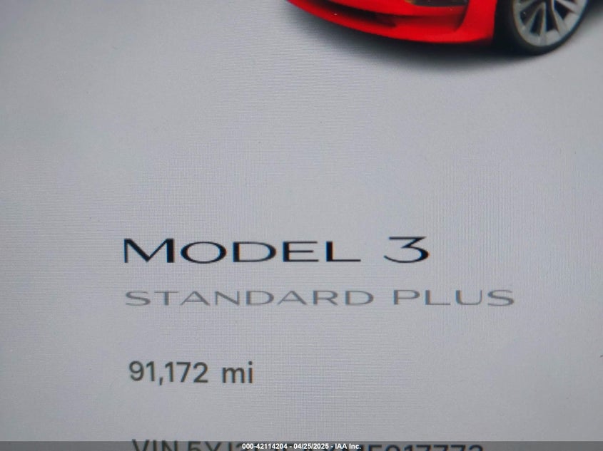 2021 TESLA MODEL 3 STANDARD RANGE PLUS REAR-WHEEL DRIVE - 5YJ3E1EAXMF017773