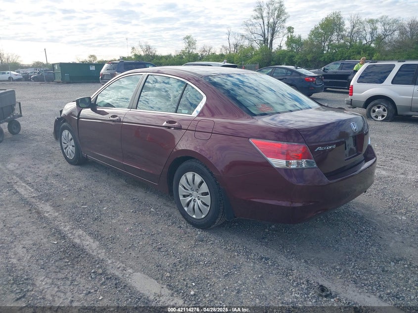 2008 HONDA ACCORD VIN: 1HGCP26338A154263