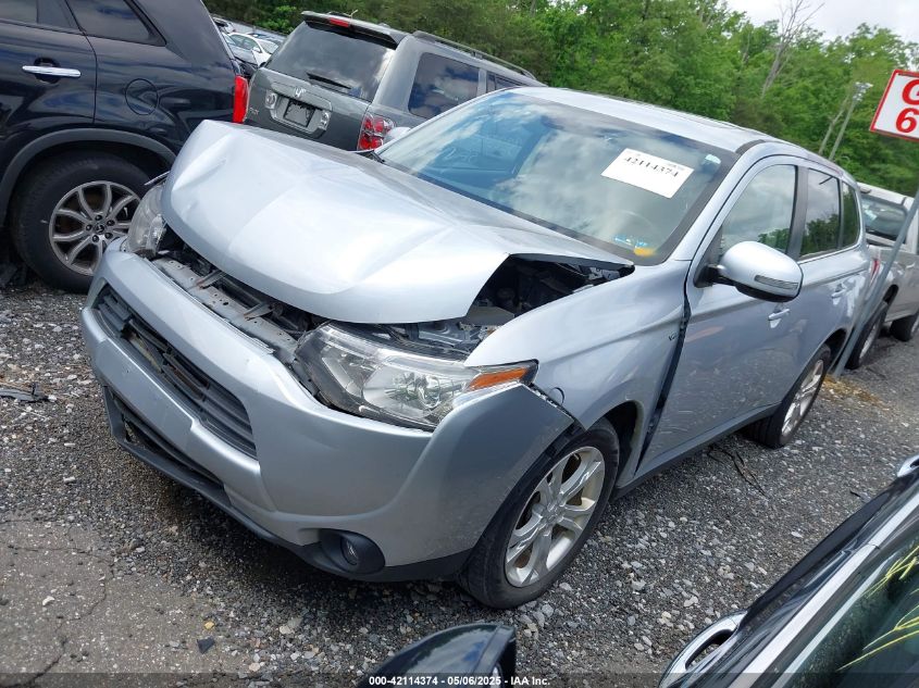 2014 Mitsubishi Outlander Gt blue suv gasoline JA4JZ4AX8EZ000905 photo #3