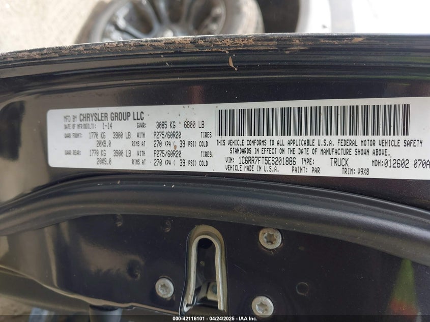 2014 RAM 1500 EXPRESS - 1C6RR7FT5ES201886