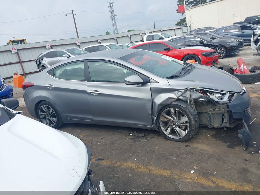 2014 HYUNDAI ELANTRA LIMITED - KMHDH4AE4EU039486