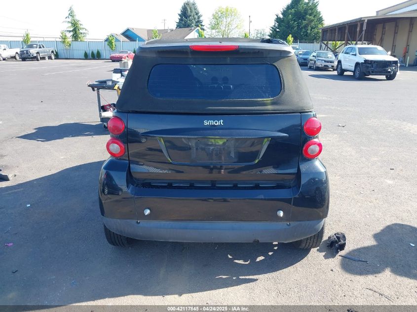 2008 Smart Fortwo Passion VIN: WMEEK31X78K148371 Lot: 42117845