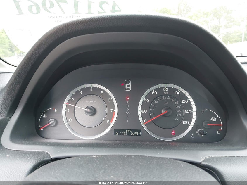 2009 HONDA ACCORD VIN: 1HGCP26839A007356