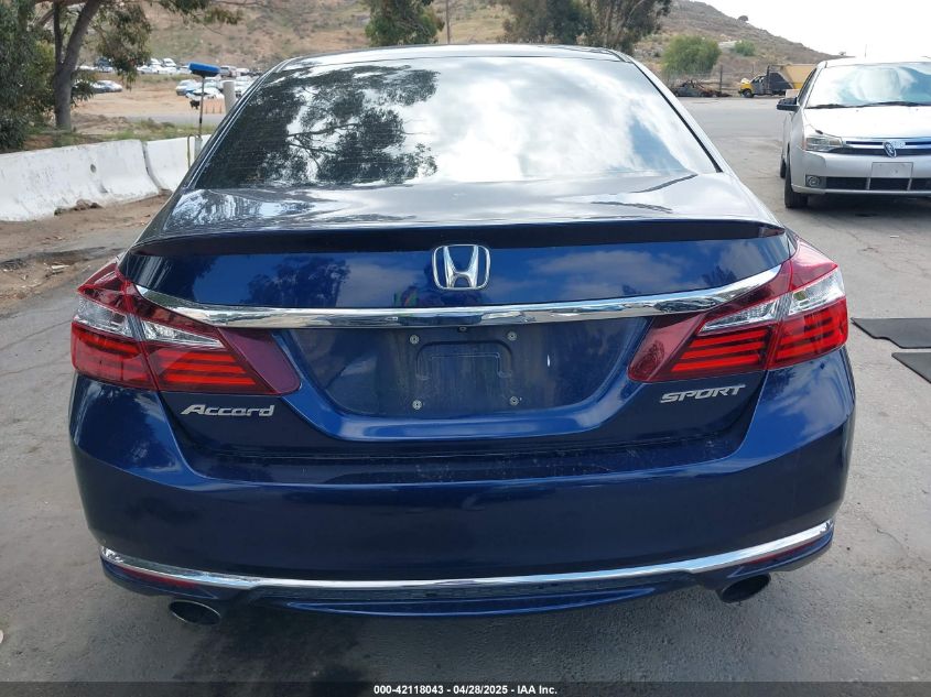 2017 Honda Accord Sport VIN: 1HGCR2F56HA268222 Lot: 42118043
