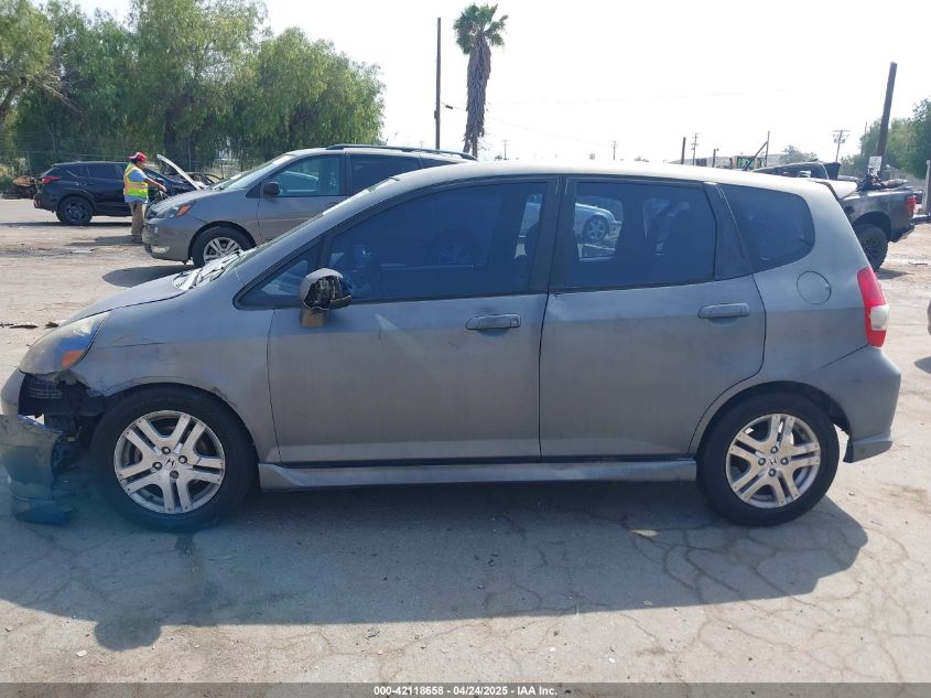 2007 Honda Fit Sport VIN: JHMGD38657S033019 Lot: 42118658