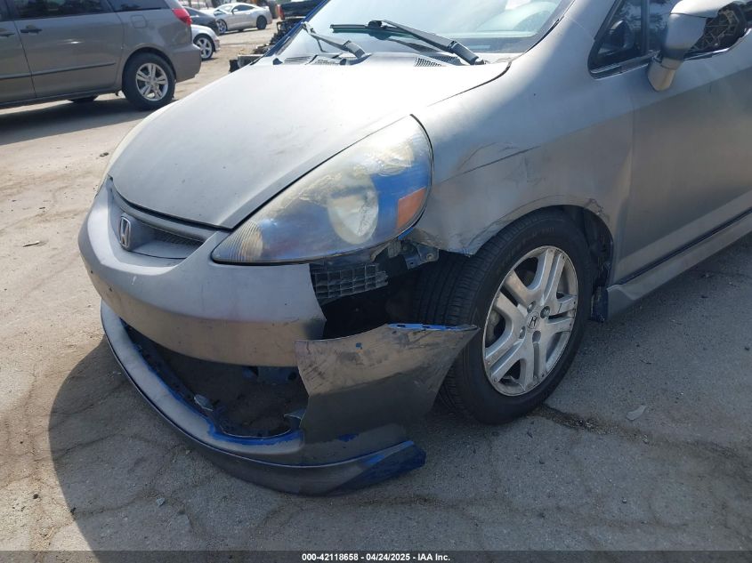 2007 Honda Fit Sport VIN: JHMGD38657S033019 Lot: 42118658