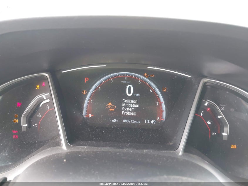 2019 HONDA CIVIC VIN: 19XFC2F82KE013269