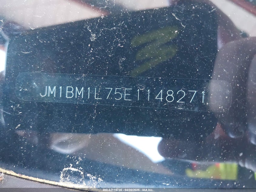 2014 MAZDA MAZDA3 VIN: JM1BM1L75E1148271