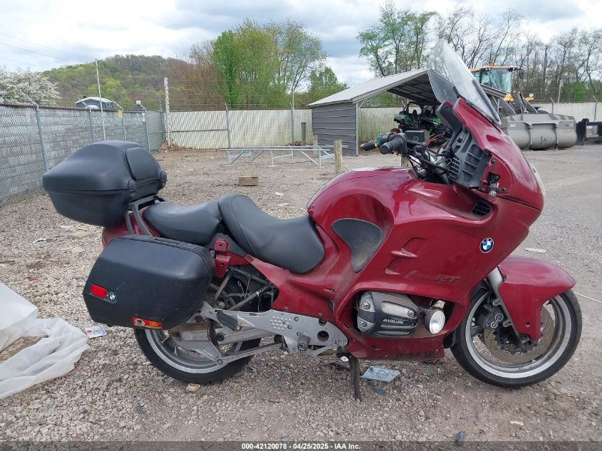 1997 BMW R1100 Rt VIN: WB10418A7VZC62642 Lot: 42120078