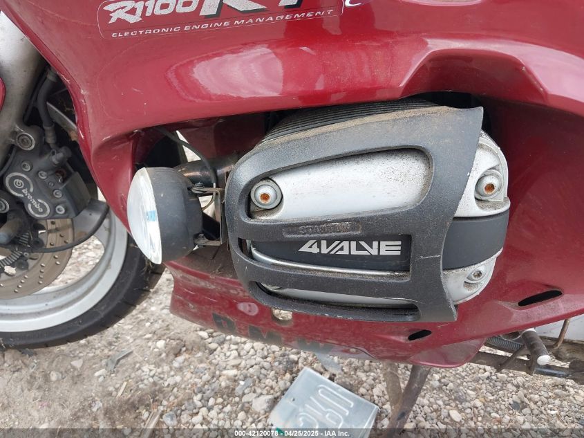 1997 BMW R1100 Rt VIN: WB10418A7VZC62642 Lot: 42120078