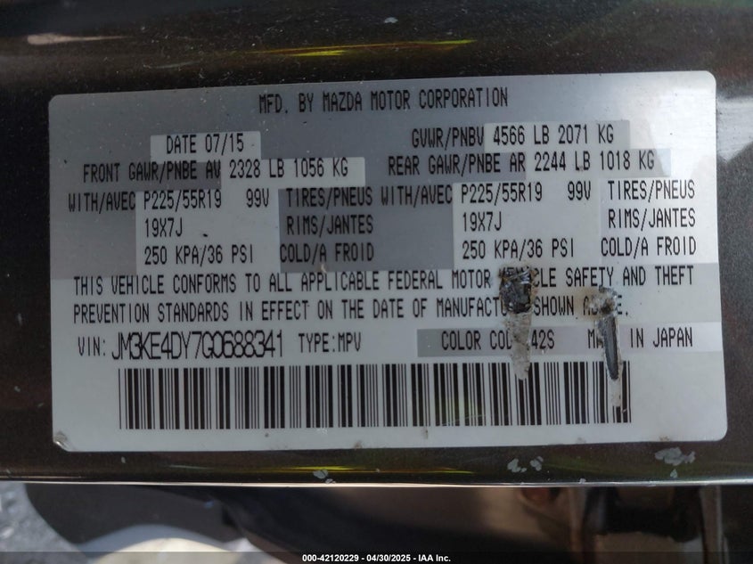 2016 MAZDA CX-5 GRAND TOURING - JM3KE4DY7G0688341