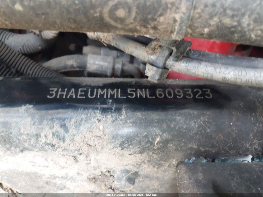 2022 International Mv VIN: 3HAEUMML5NL609323 Lot: 42120388