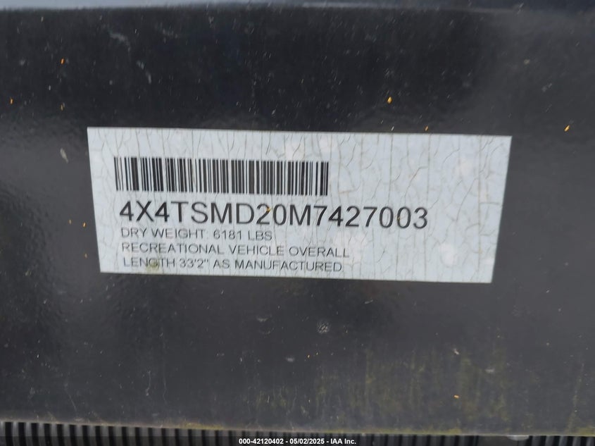 4X4TSMD20M7427003 2021   photo no. 9