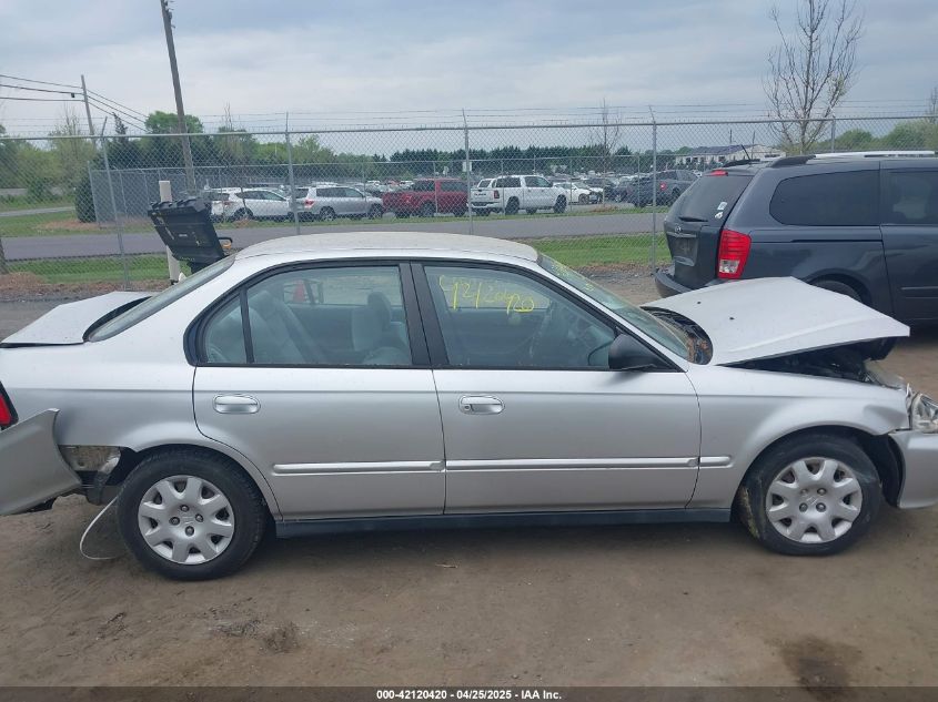 2000 Honda Civic Value Package VIN: 2HGEJ6610Y8523078 Lot: 42120420