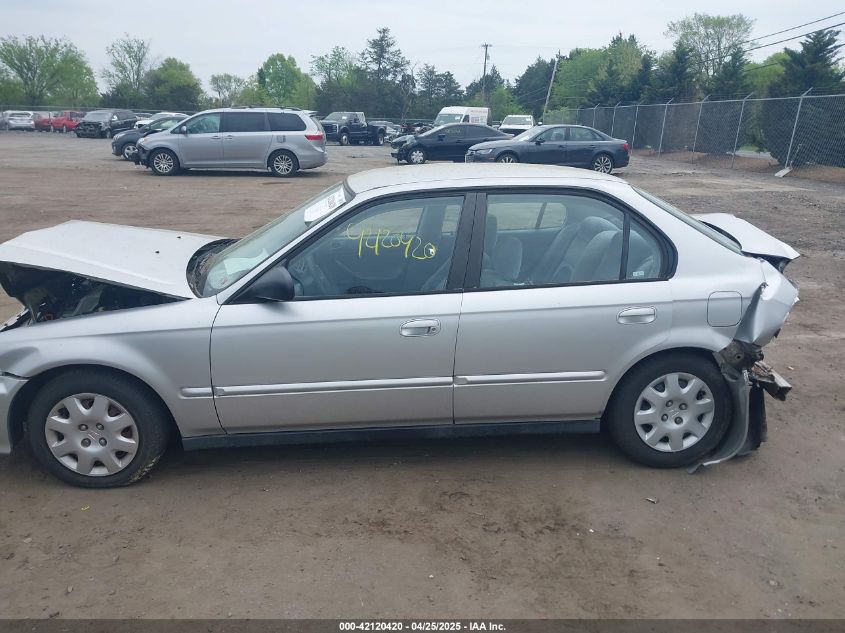 2000 Honda Civic Value Package VIN: 2HGEJ6610Y8523078 Lot: 42120420