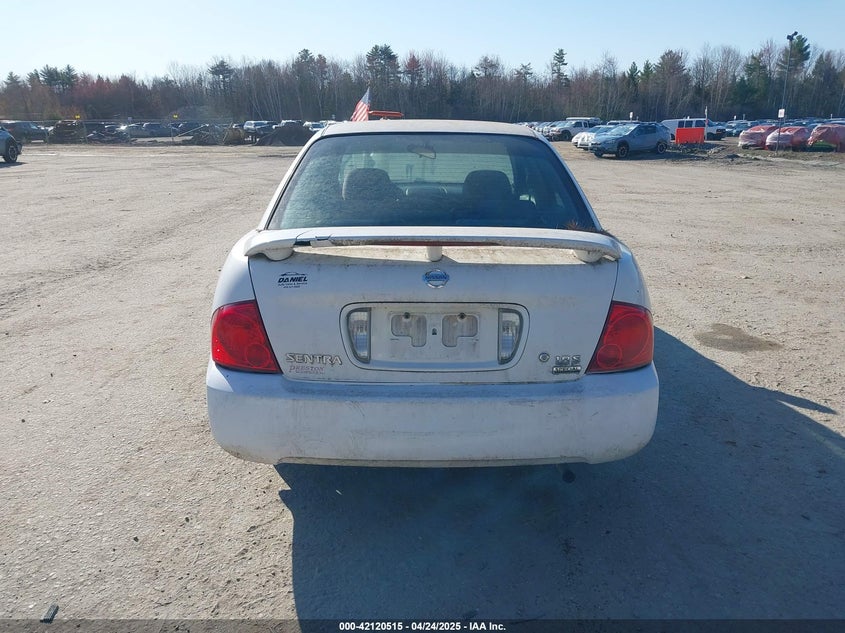 2006 NISSAN SENTRA VIN: 3N1CB51D56L505391