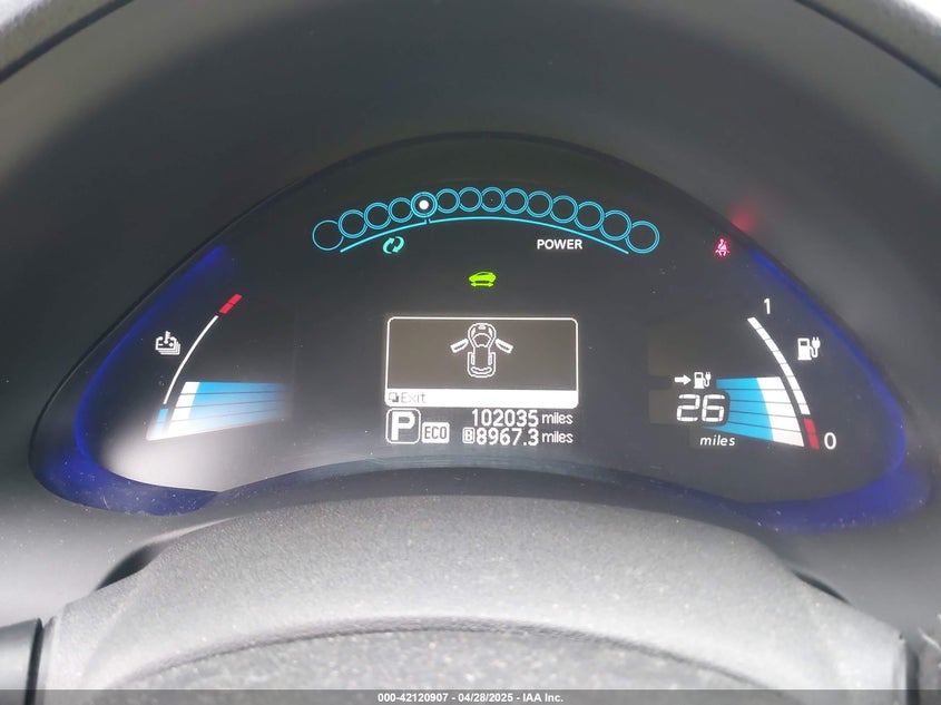 2013 NISSAN LEAF VIN: 1N4AZ0CPXDC411967