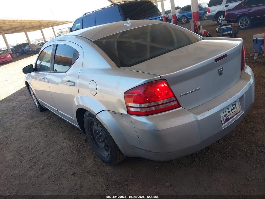 2008 DODGE AVENGER VIN: 1B3LC46K38N584639