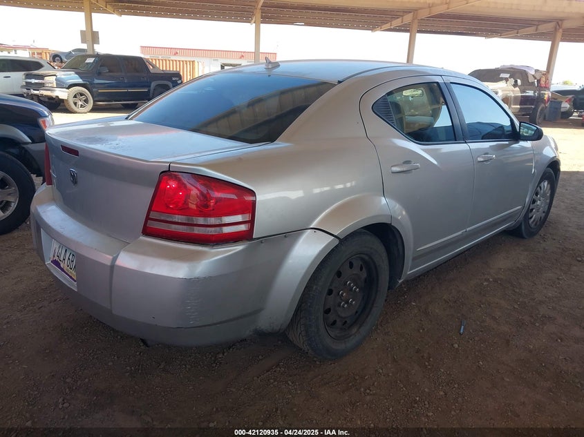 2008 DODGE AVENGER VIN: 1B3LC46K38N584639