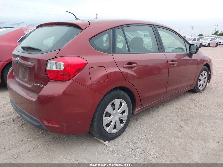 2012 SUBARU IMPREZA VIN: JF1GPAA65CH227523