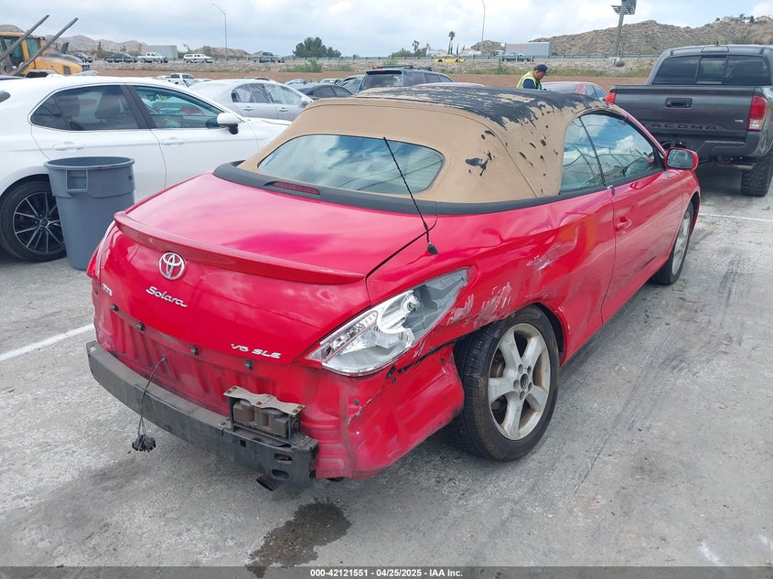 2006 TOYOTA CAMRY SOLARA VIN: 4T1FA38P96U070796