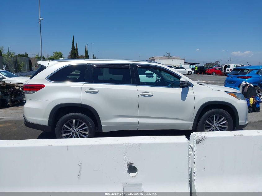 2018 Toyota Highlander Xle VIN: 5TDKZRFH5JS535212 Lot: 42121777