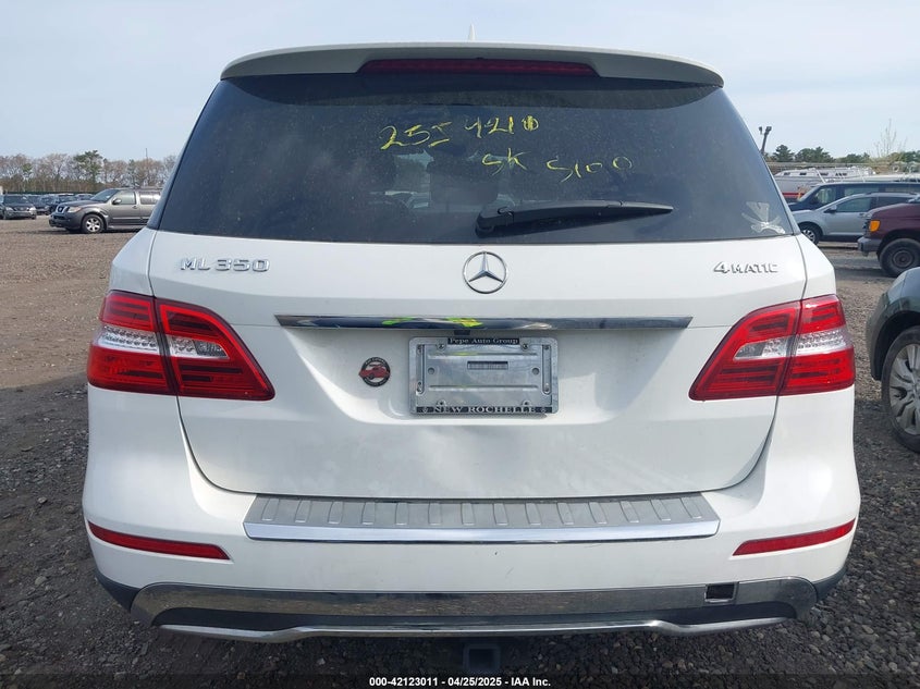 2015 MERCEDES-BENZ ML 350 4MATIC - 4JGDA5HB3FA551877