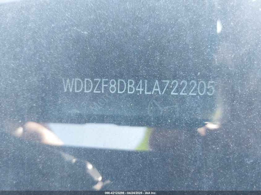 2020 Mercedes-Benz E 350 VIN: WDDZF8DB4LA722205 Lot: 42123298