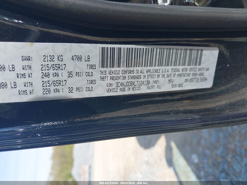 2020 JEEP COMPASS TRAILHAWK 4X4 - 3C4NJDDBXLT124130