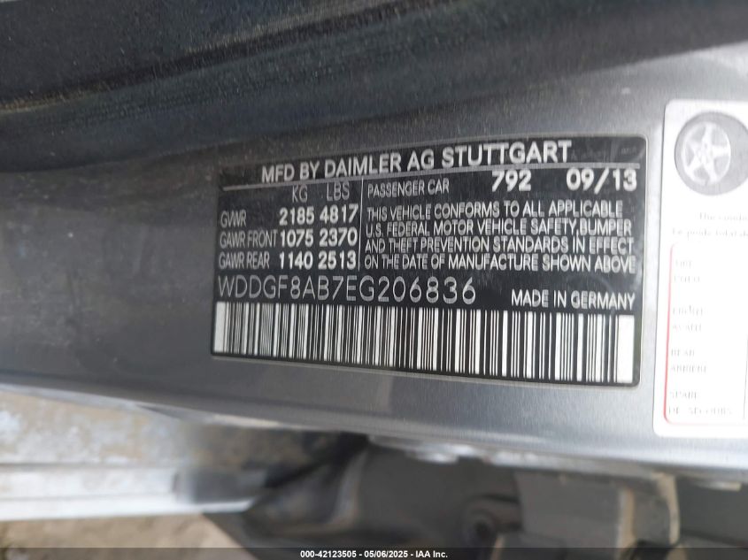 2014 Mercedes-Benz C 300 Luxury 4Matic/Sport 4Matic VIN: WDDGF8AB7EG206836 Lot: 43453304