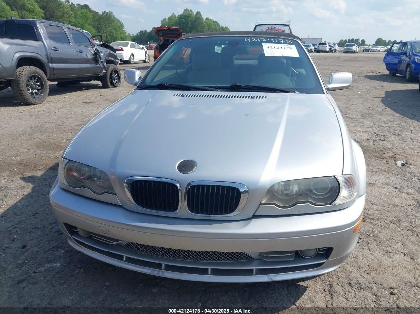 2002 BMW 330Ci VIN: WBABS53492JU922DF Lot: 42124178