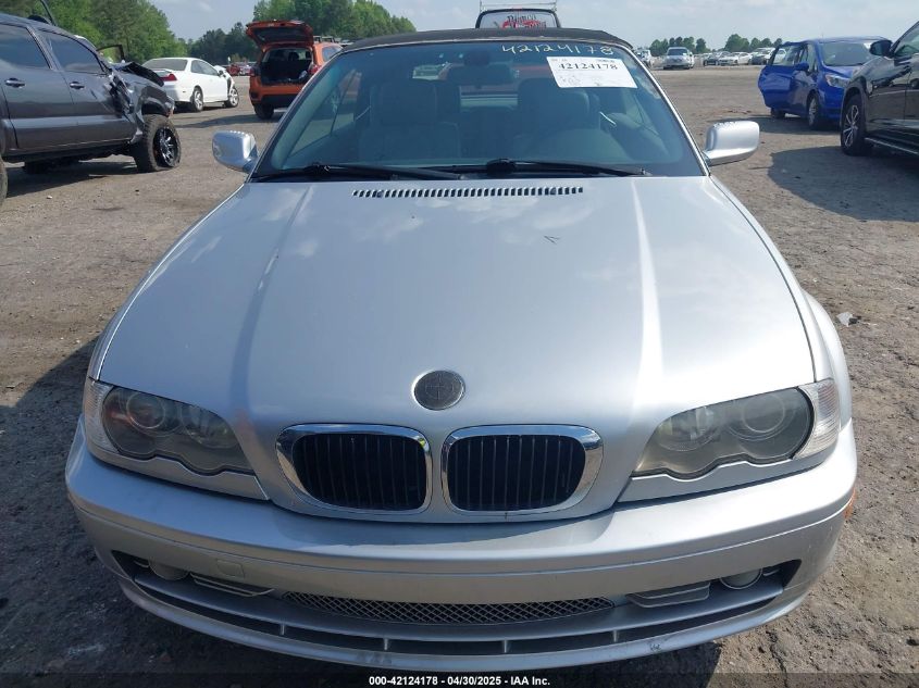 2002 BMW 330Ci VIN: WBABS53492JU922DF Lot: 42124178