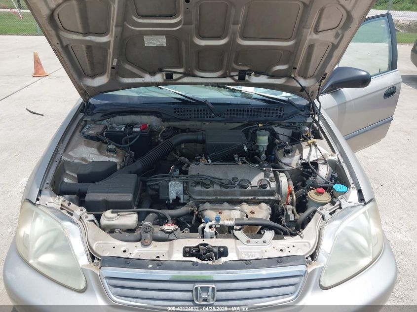 2000 Honda Civic Lx VIN: 1HGEJ6679YL057237 Lot: 42124632