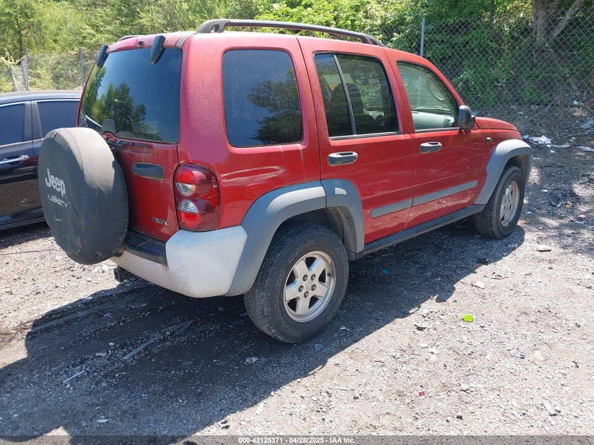 2006 JEEP LIBERTY VIN: 1J4GL48K36W109720
