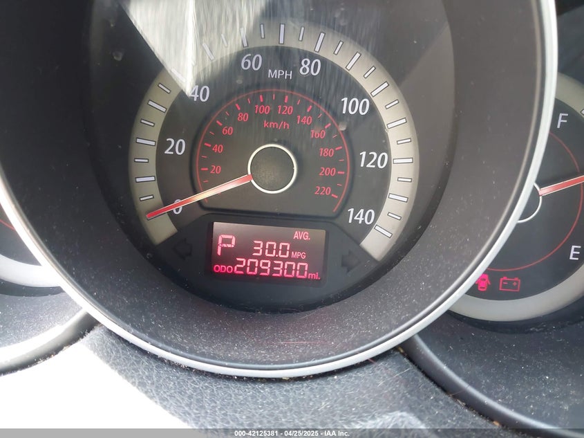 2011 KIA FORTE VIN: KNAFU4A22B5405396