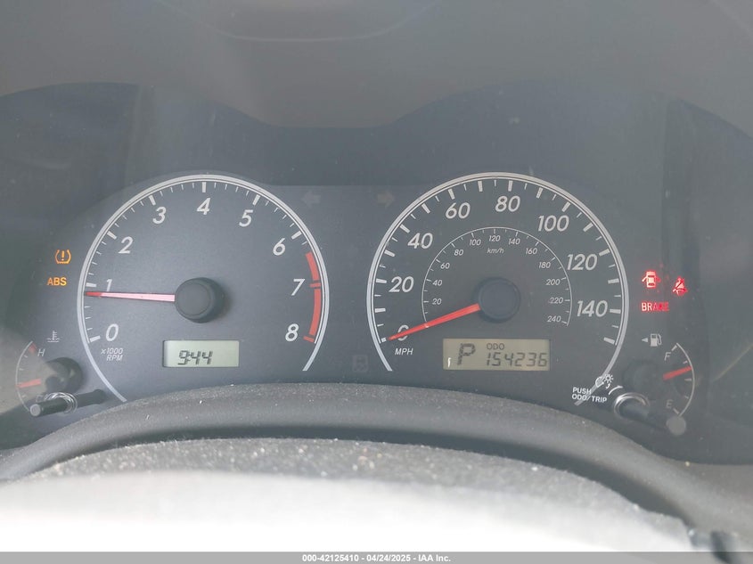 2009 TOYOTA COROLLA VIN: 2T1BU40E89C107624