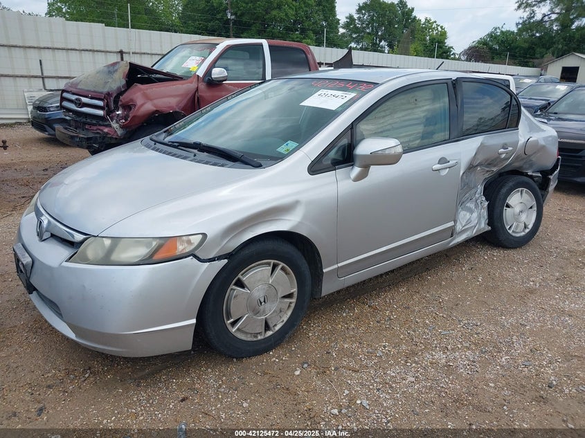 2007 HONDA CIVIC HYBRID VIN: JHMFA362X7S032498