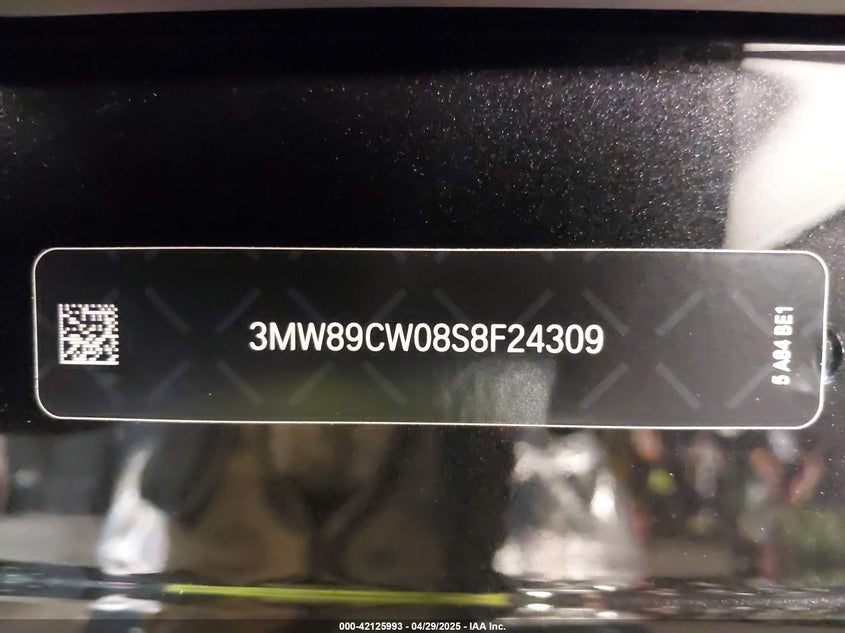 VIN 3MW89CW08S8F24309 2025 BMW 3 SERIES 330I XDRIVE