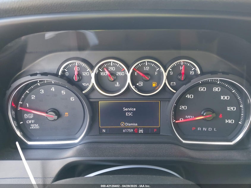 2019 CHEVROLET SILVERADO 1500 VIN: 3GCPYFED9KG117659