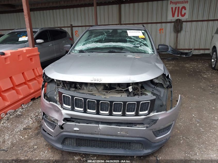 2018 Jeep Compass Sport Fwd VIN: 3C4NJCAB0JT133317 Lot: 42129194