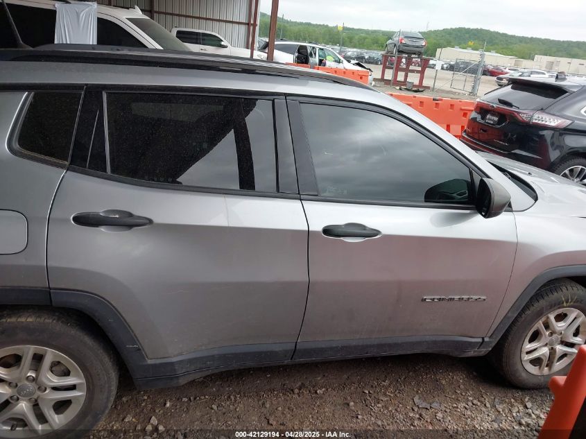 2018 Jeep Compass Sport Fwd VIN: 3C4NJCAB0JT133317 Lot: 42129194