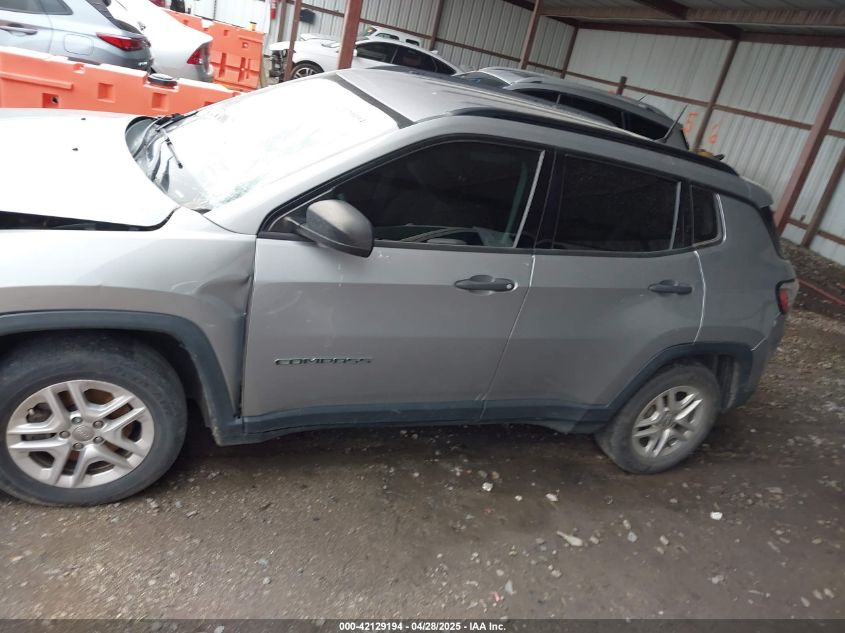 2018 Jeep Compass Sport Fwd VIN: 3C4NJCAB0JT133317 Lot: 42129194