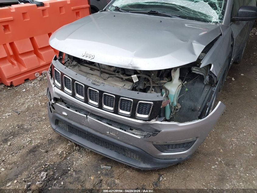 2018 Jeep Compass Sport Fwd VIN: 3C4NJCAB0JT133317 Lot: 42129194