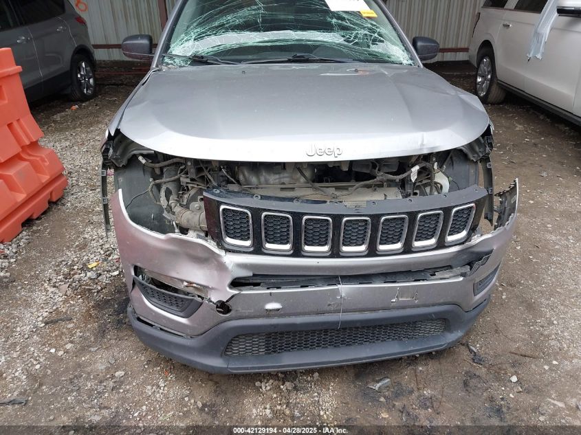 2018 Jeep Compass Sport Fwd VIN: 3C4NJCAB0JT133317 Lot: 42129194