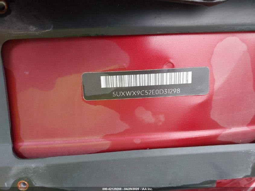 2014 BMW X3 xDrive28I VIN: 5UXWX9C52E0D31298 Lot: 42129288